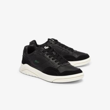 Lacoste Game Advance Luxe Leather and Suede Sneakers - Tenisky Dámské Černé / Šedé | CZ-uQ1ilG